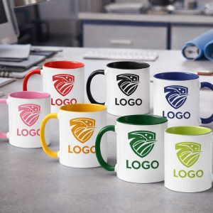 White Mug, Inner & Handle Colored – Custom Printed